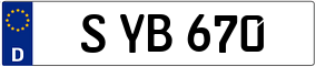 Trailer License Plate